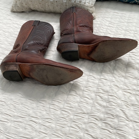 Brown Leather Western Boots - Picture 3 of 5